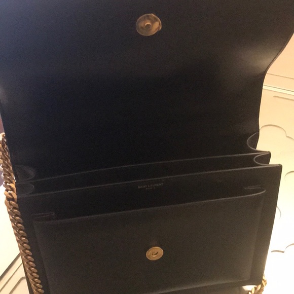 YSL Sunset Large In Smooth Leather - Picture 2 of 6